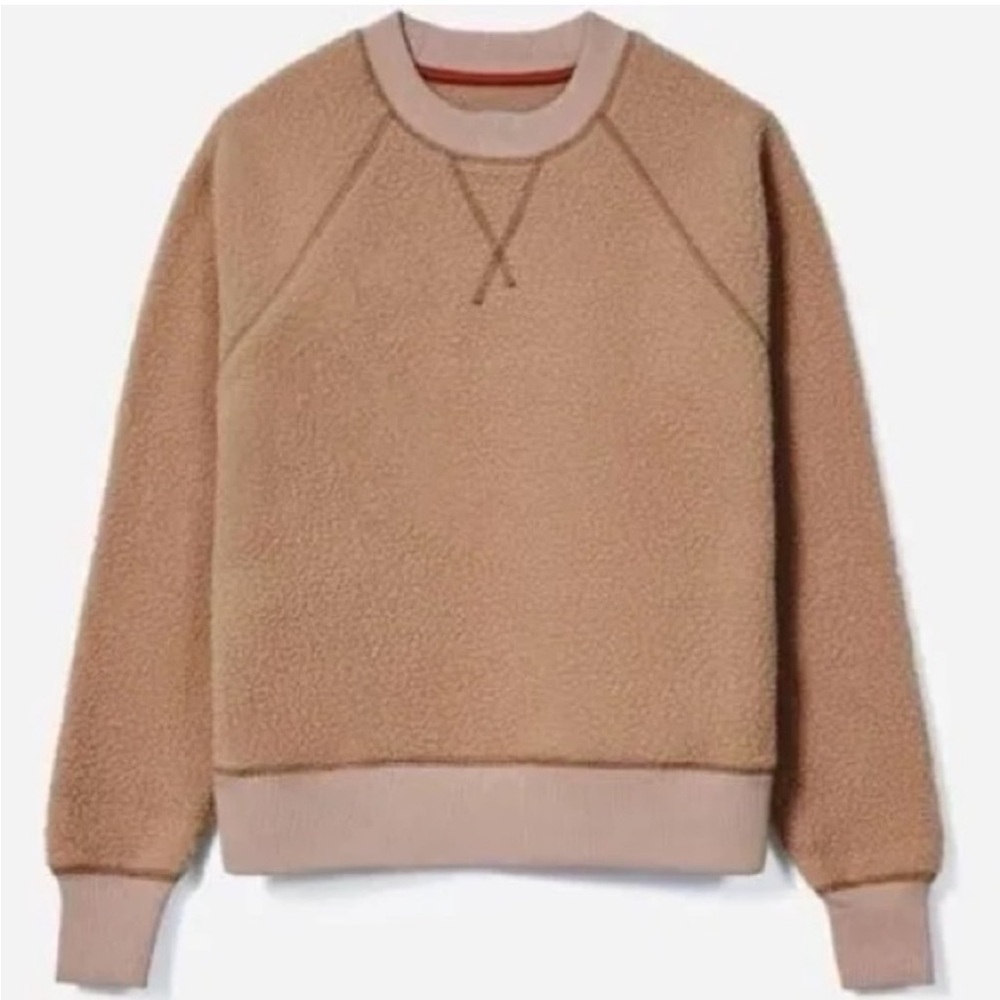 NWT | Everlane The ReNew Fleece Raglan Sweatshirt | Color: Tan | Size: M